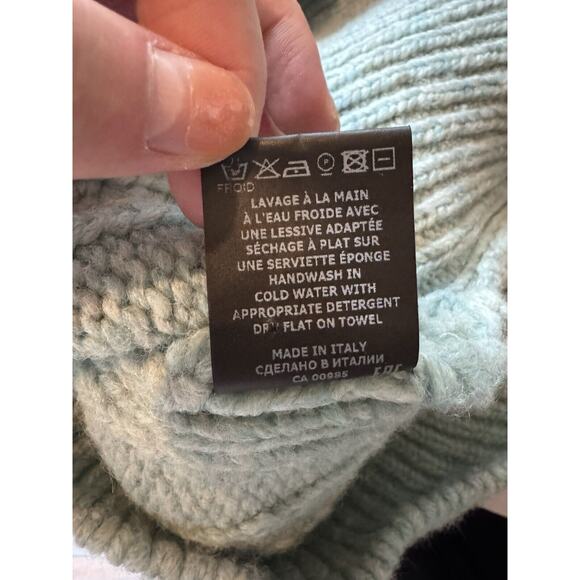 Isabel Marant Paloma Blue Chunky Cable Knit Sweater Size French 36 US 4 RARE - Picture 7 of 7